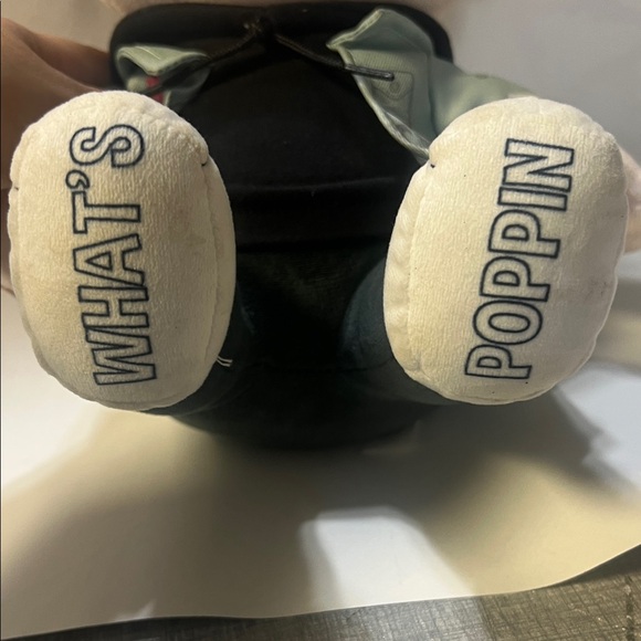 Charming Plush Toy with Brown Hair and Green Jacket - Picture 5 of 5